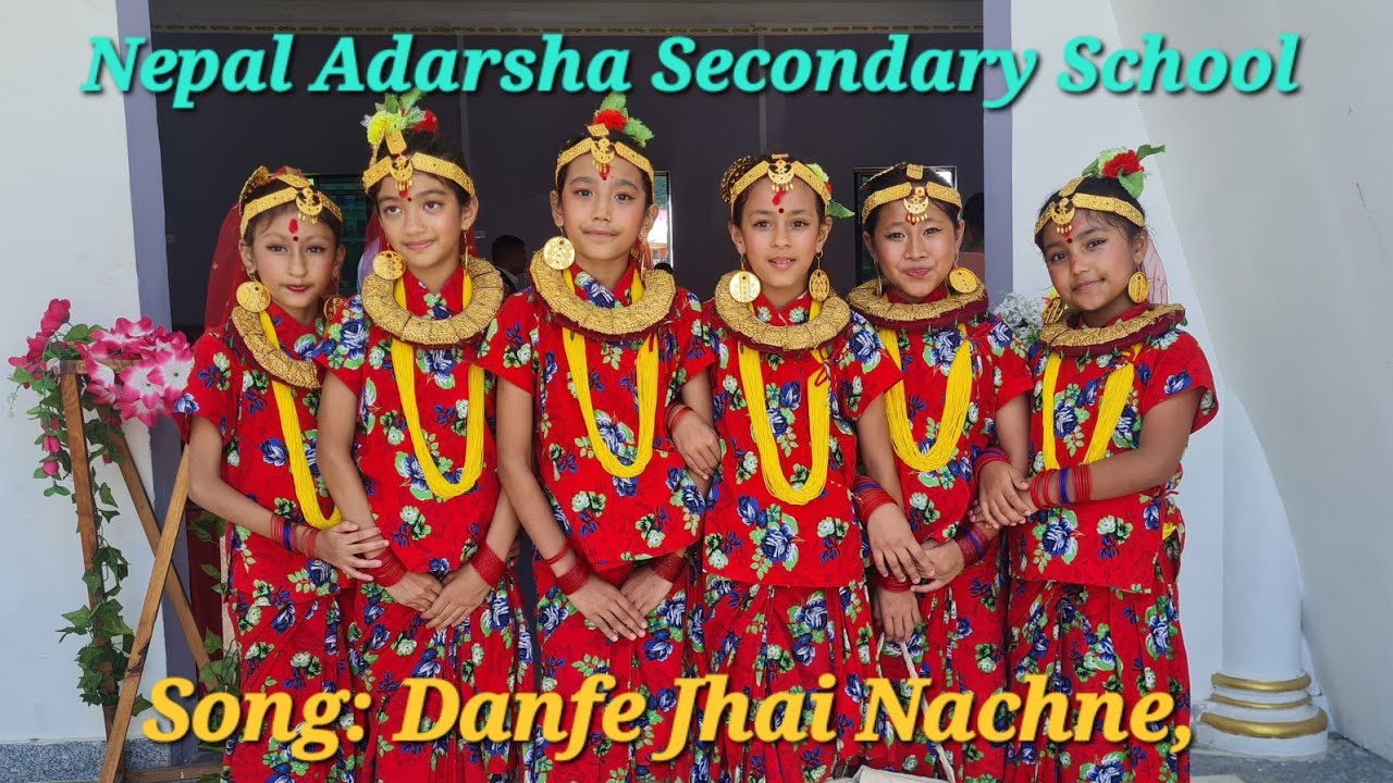 Danfe Jhai Nachne, Himal jhai hasne.. School kids dance