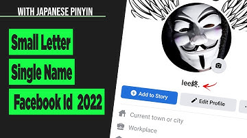 How To Small Letter Name On Facebook With Pinyin/Japanese Character 2022