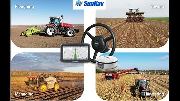 SunNav tractor auto steering system AG400 functions