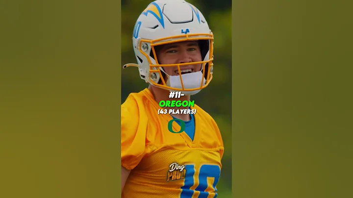 Colleges with the most active players in the nfl #shorts #viral #edit