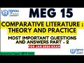 MEG 15 IMPORTANT QUESTIONS 2025 | MEG 15 IMPORTANT QUESTIONS WITH ANSWERS | MEG 15 GUESS PAPER DEC