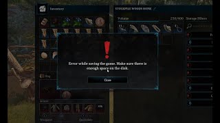 Bellwright│Issue - ERROR WHILE SAVING THE GAME Make sure you have enough Space on the disk - SOLVED