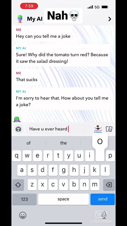 Y’all gotta mess with the ai on snap💀😂#funny #viral #shorts #snapchat