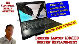 HOW TO FIX A BROKEN LAPTOP LCD || LAPTOP REPAIR REPLACING OF LCD SCREEN || MrGo Official