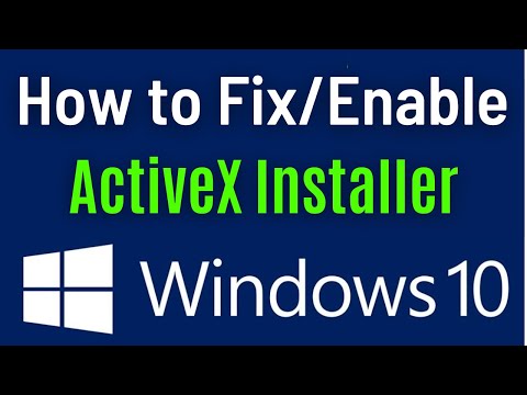 How To Fix ActiveX Installer In Windows 10 | Enable ActiveX in Windows 10