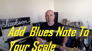 Video thumbnail of "How to add a blues note to your pentatonic scale"