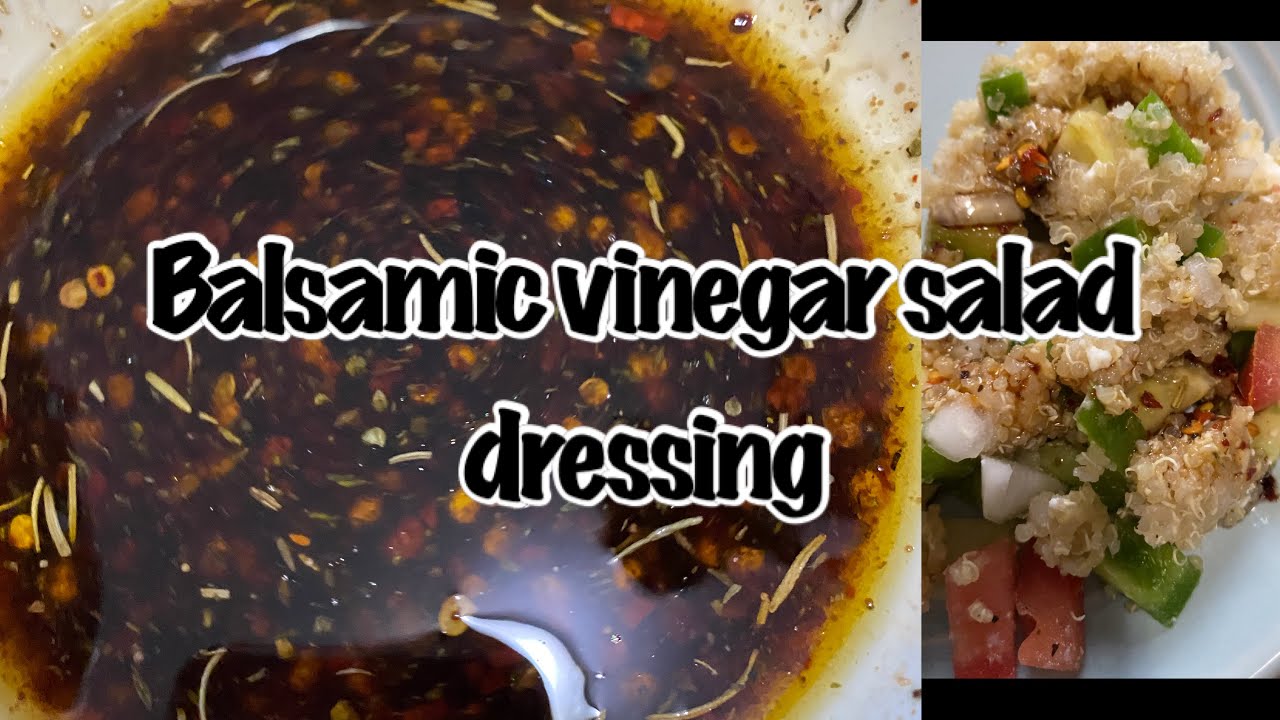 Easy Balsamic vinegar salad dressing saladdressing YouTube