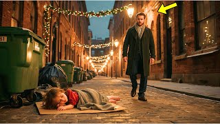 Single Dad CEO Saw a Little Girl Sleeping on Trash On Christmas Eve—The Truth Left Him Stunned…