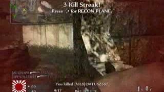 quick 7 killstreak on cod5 with type 100