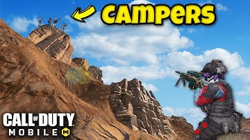 PARKER vs SQUAD OF CAMPERS on TALLEST MOUNTAIN! | COD MOBILE | SOLO VS SQUADS
