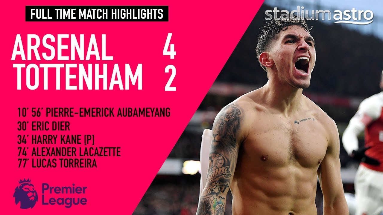 Arsenal 4 - 2 Tottenham Hotspur | EPL Highlights | Astro SuperSport