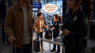 Airport Security Check | English Speaking Practice for Beginners #learnenglish #english #shorts