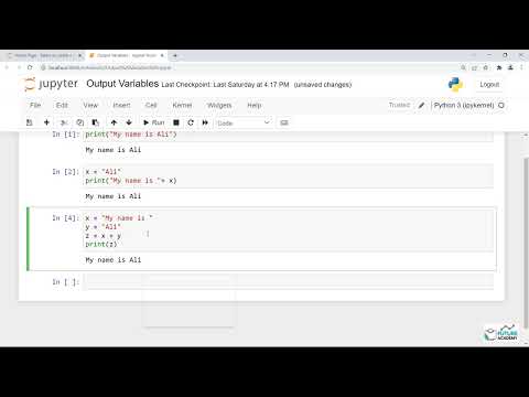 م.شويل الشهري | Python Variables : Output Variables (Lab) | متغيرات المخرجات