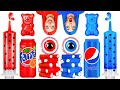 レッドVSブルーカラーチャレンジ- 24時間1色フードBy Multi DO Fun