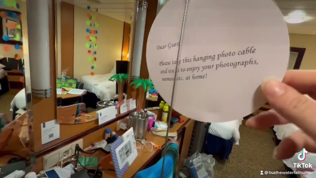 Birthday Decorations in Cabin - Royal Caribbean Serenade of the Seas 2/10/23