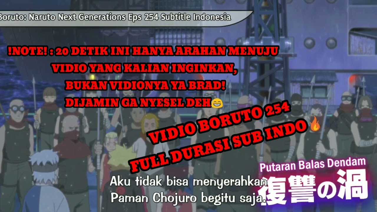 Boruto Episode Terbaru 254 Sub Indo Full Movie (Subtitle Indonesia)