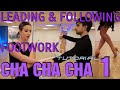 CHA CHA Lesson - Footwork - Lead & Follow | Open Hip Twist to Fan, Alemana, Closed Hip Twist & more