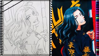 How to draw Baji Keisuke from Tokyo Revengers 東京リベンジャーズ