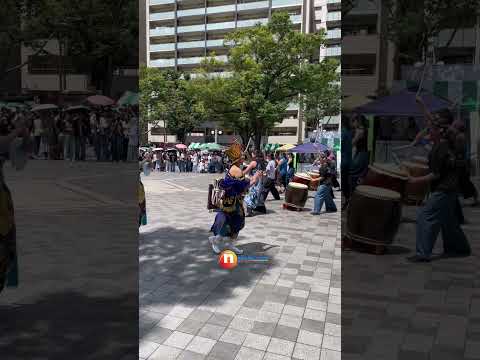 Fwiwiiit🌬️ Kolaborasi tari tradisional bersama Taiko Japan di #chiba #japan #indonesia #festival