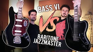 Squier Bass VI vs Squier Baritone Jazzmaster - Baritone Metal Battle