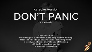 Anne - Marie - Dont Panic (Karaoke Version) Resimi