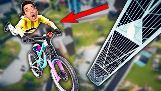 BIKING THE BIGGEST MAP IN THE GAME! (Descenders)