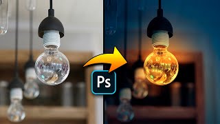 Easy Way to Glow a Light Bulb in Photoshop