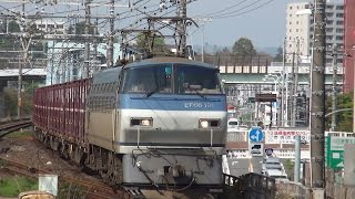JR貨物 貨物列車 EF66‐131 早川駅通過