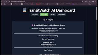 TransitWatchAI Demo Video