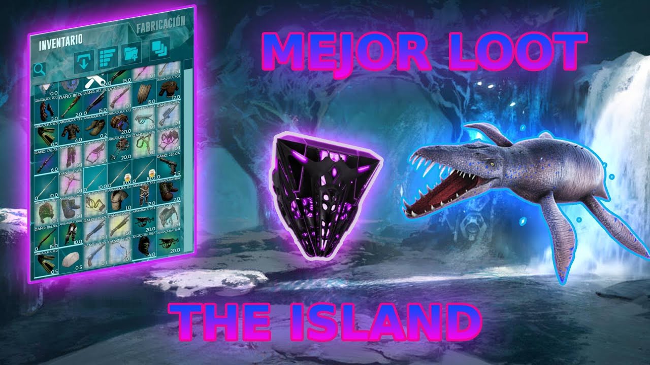 COMO CONSEGUIR (ARMAS, MONTURAS, ARMADURA Y BLUEPRIENTS) EN THE ISLAND 🏝️ ARK ULTIMATE MOBILE