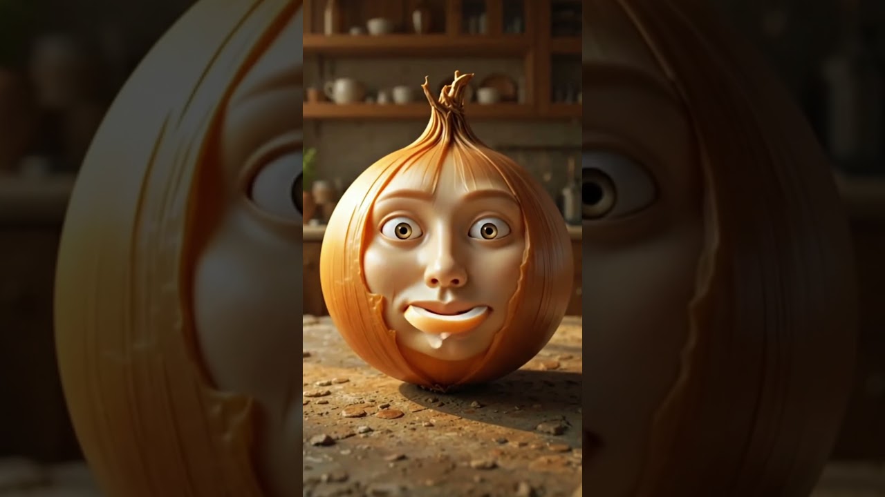 Onion in Human Face | Surreal Food Art 