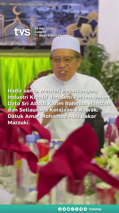 Premier Sarawak buka puasa di Gedong