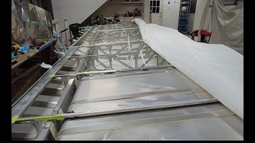 Обтяжка крыла самолета тканью. Часть 2.