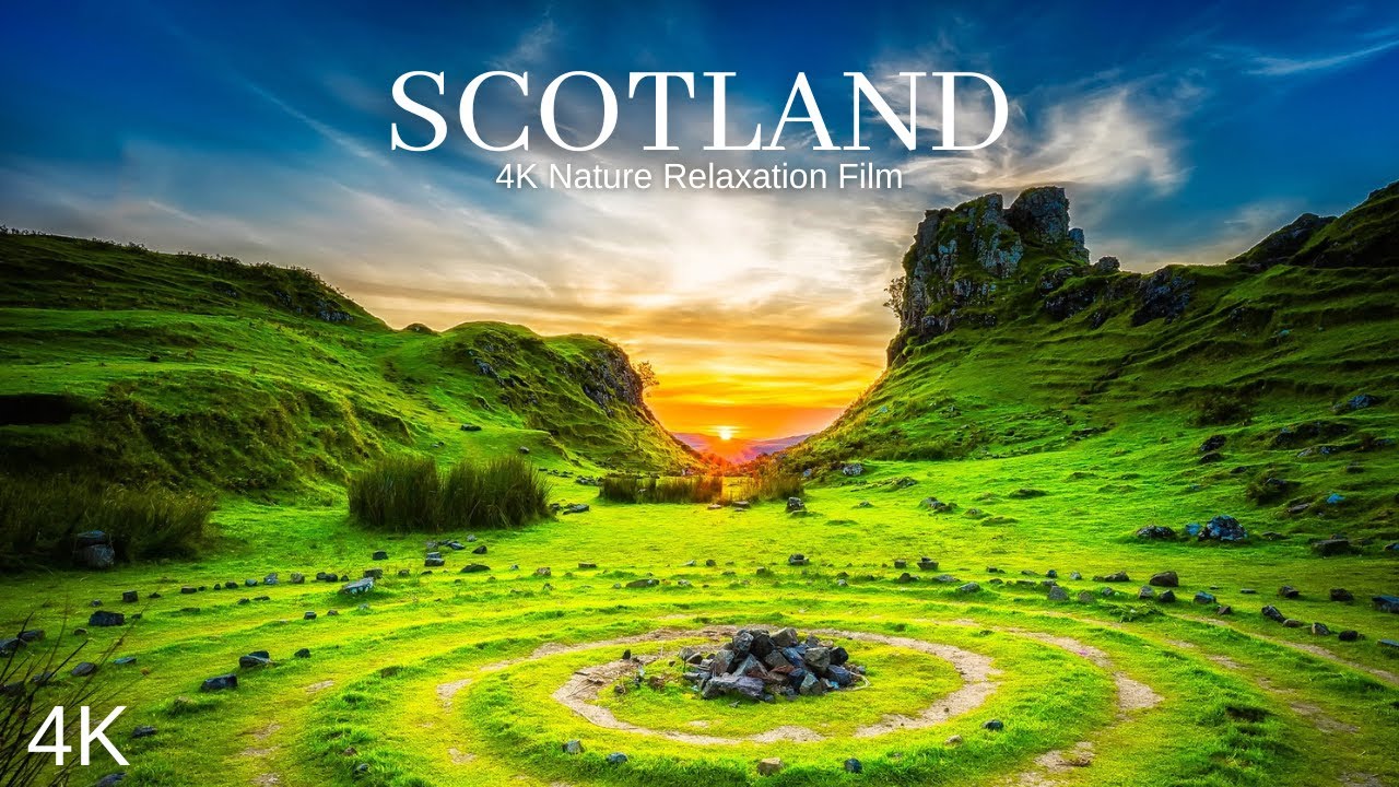 Scotland 4K Relaxation | Nature Relaxation With Calming & Stress Relief Music