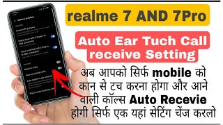 Realme 7 pro Auto Ear Pickup Call receive Setting kaise karen screenshot 4