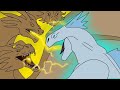 Shimo vs ghidorah  kaiju battle animation