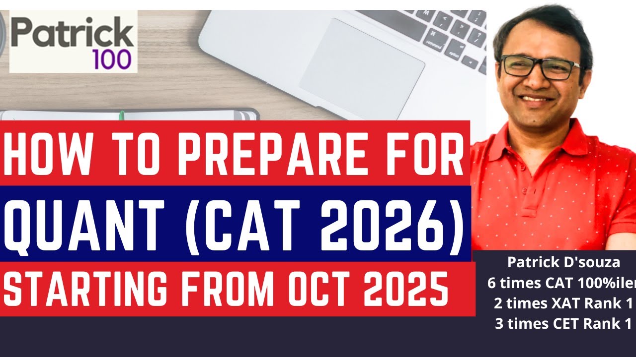 How to prepare for Quant for CAT 2026 starting from October 2025 | CAT ...