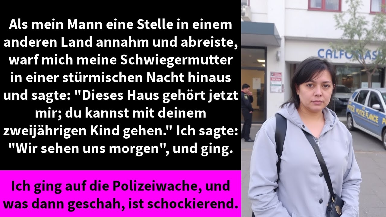 Ich stand im strömenden Regen vor unserer eigenen Haustür, meinen dreijährigen Sohn fest im Arm, während meine Schwiegermutter von innen die Tür abgeschlossen hatte und uns nicht mehr hereinließ....