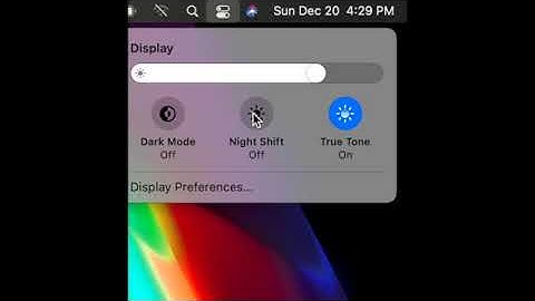 How to turn on blue light filter on a MacBook Pro