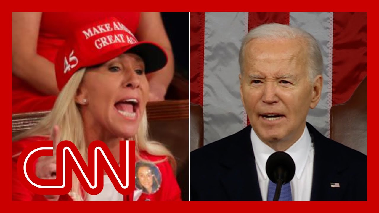 See Biden's response to Marjorie Taylor Greene interrupting speech ...