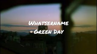 Whatsername by Green Day (lyrics)