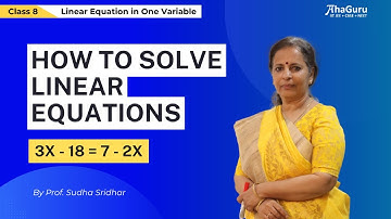 Solving equations having the variable on both sides - Class 8 Math | Chapter 2 | AhaGuru