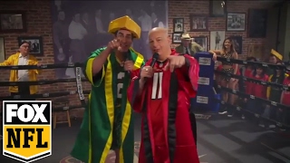 jeff ross vs rob riggle in the roast battle fox nfl sunday
