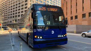 Downtown Loop Bound 2021 Prevost X3-45 1545 QM25 Express Bus At Water St & Broad St