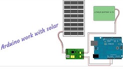 Arduino can power with 5volt solar panel