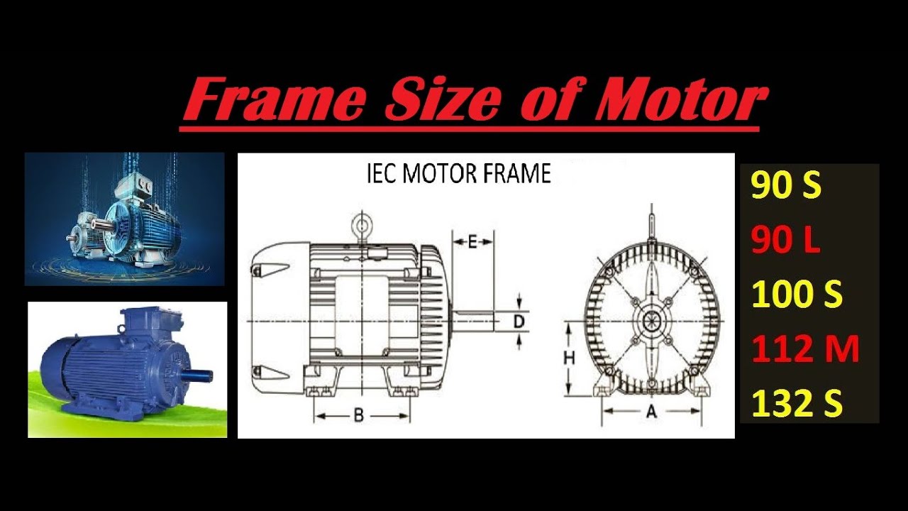Ac Motor Frame Size Chart
