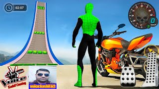 Superhero Tricky Bike Stunt | Moto x3m Bike Race Game | Super Hero Game | Bike Games 3d screenshot 3