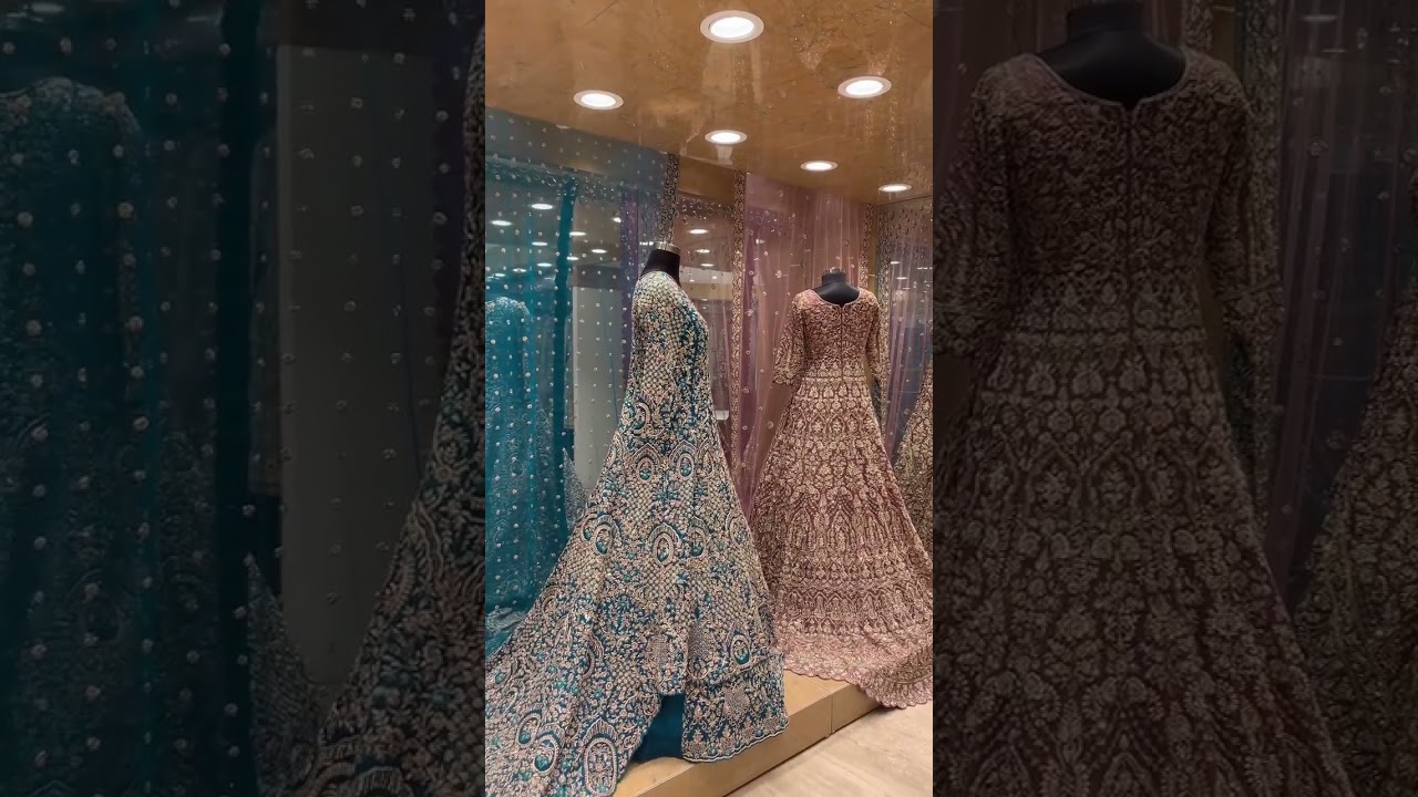 @KSHKIN @Sakshi Sindhi Wedding designer bollywood Long Indian Trail Dress Bridal 