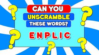 🧩 Can You Unscramble These Words? | Fun Word Puzzle for Kids