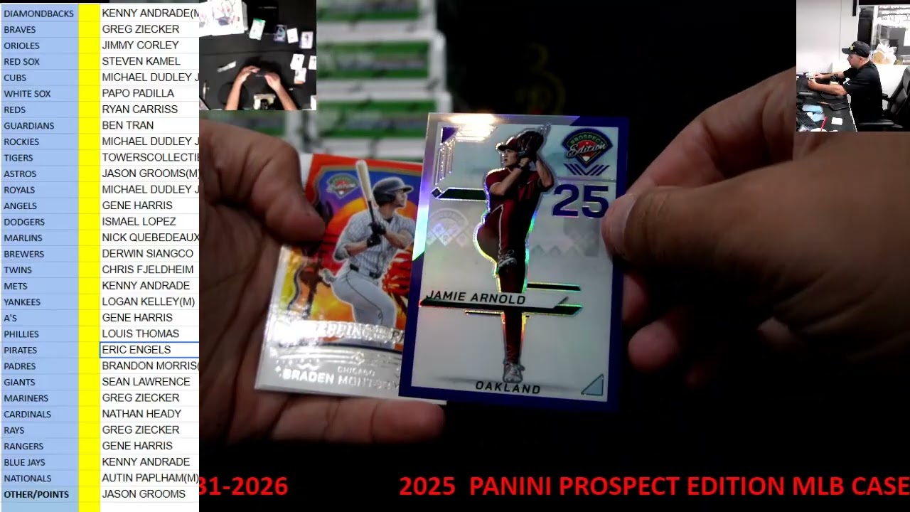 CAJUNBREAKER 2025  PANINI PROSPECT EDITION MLB CASE #1 3-31-2026